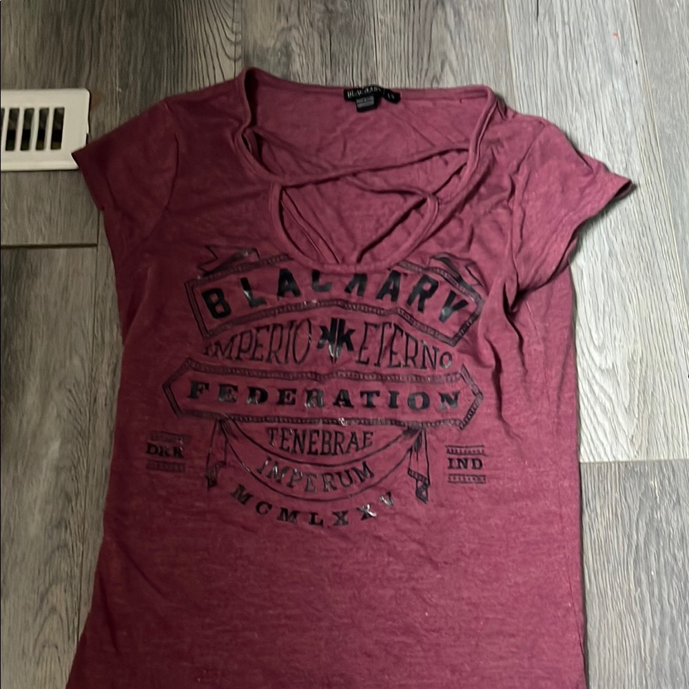 Women's Burgundy Graphic Tee